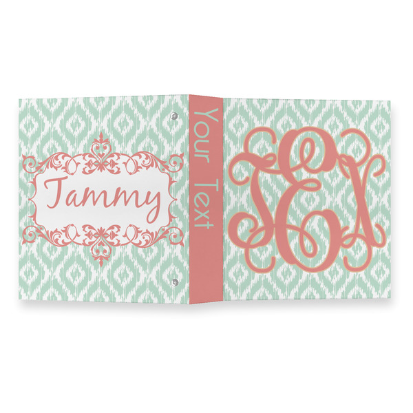 Monogram 3 Ring Binders - Full Wrap - 1" - OPEN OUTSIDE