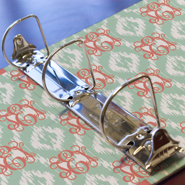 Monogram 3 Ring Binders - Full Wrap - 2" - DETAIL