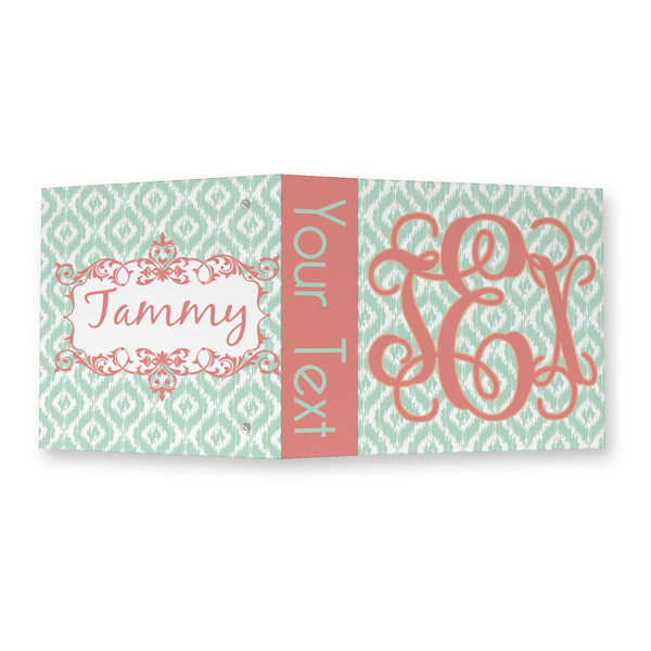 Monogram 3 Ring Binders - Full Wrap - 2" - OPEN OUTSIDE