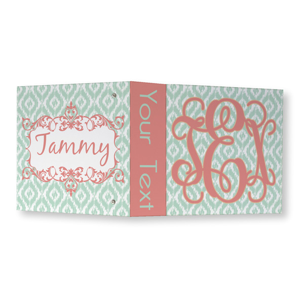 Monogram 3 Ring Binders - Full Wrap - 3" - OPEN OUTSIDE