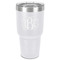 Monogram 30 oz Stainless Steel Tumbler - White - Single-Sided