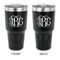 Monogram 30 oz Stainless Steel Ringneck Tumblers - Black - Double Sided - APPROVAL