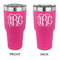 Monogram 30 oz Stainless Steel Tumbler - Pink - Double-Sided