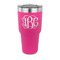 Monogram 30 oz Stainless Steel Ringneck Tumblers - Pink - FRONT