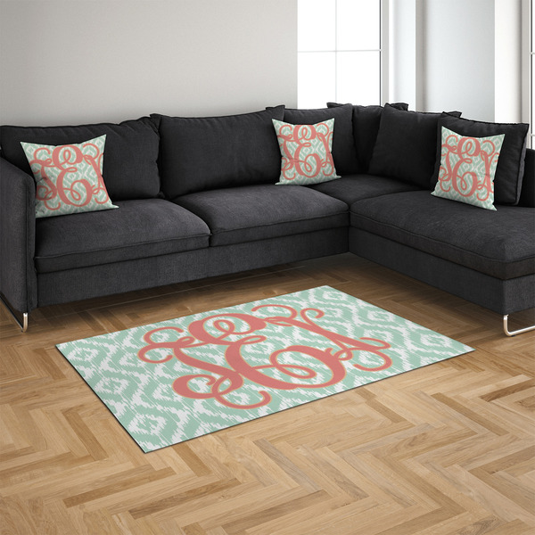 Monogram 4'x6' Indoor Area Rugs - IN CONTEXT