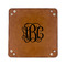Monogram 6" x 6" Leatherette Snap Up Tray - FLAT FRONT