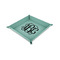Monogram 6" x 6" Teal Leatherette Snap Up Tray - CHILD MAIN