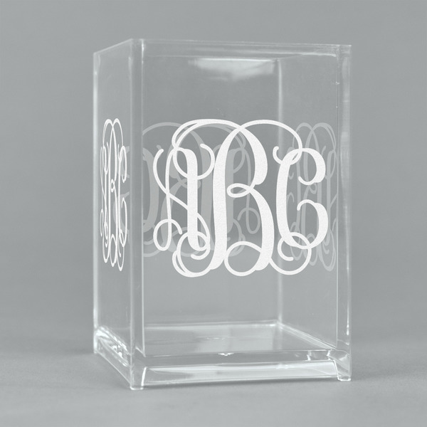 Custom Monogram Acrylic Pen Holder