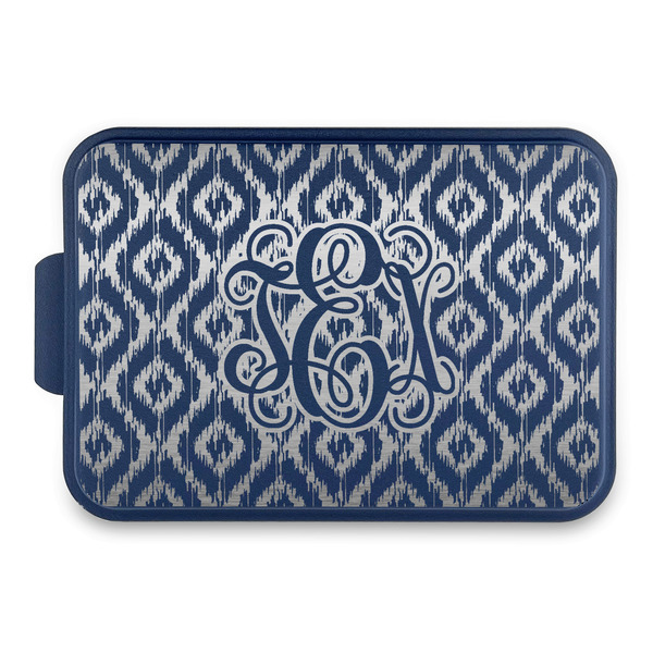 Custom Monogram Aluminum Baking Pan with Navy Lid