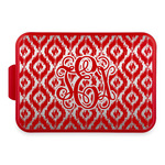 Monogram Aluminum Baking Pan with Red Lid