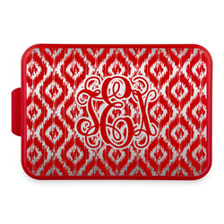 Monogram Aluminum Baking Pan with Red Lid