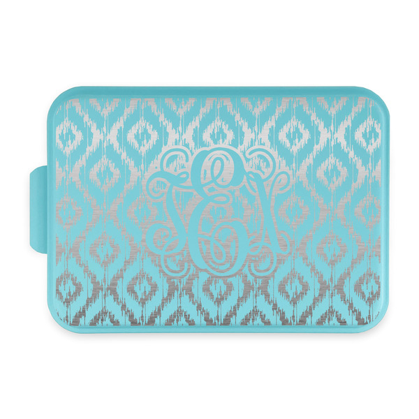 Custom Monogram Aluminum Baking Pan with Teal Lid