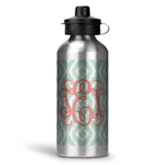 Monogram Water Bottle - Aluminum - 20 oz - Silver
