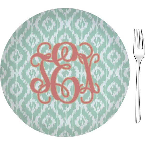 Custom Monogram 8" Glass Appetizer / Dessert Plate