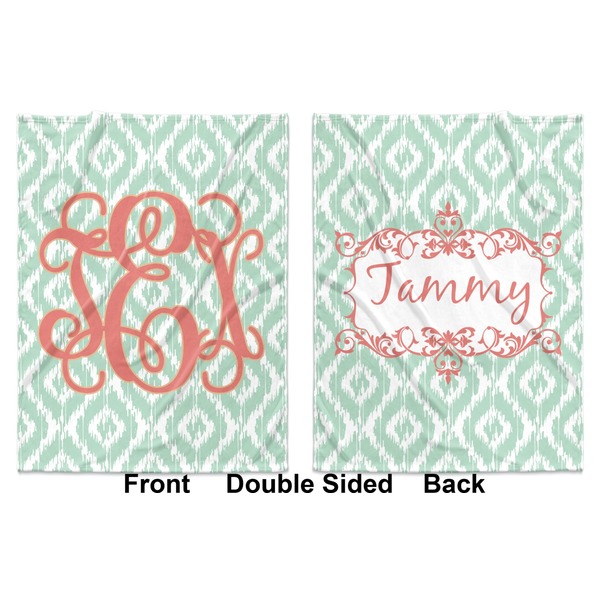 Monogram Baby Blanket (Double Sided - Printed Front and Back)