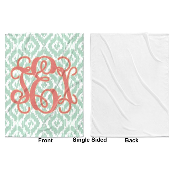 Monogram Baby Blanket (Single Side - Printed Front, White Back)