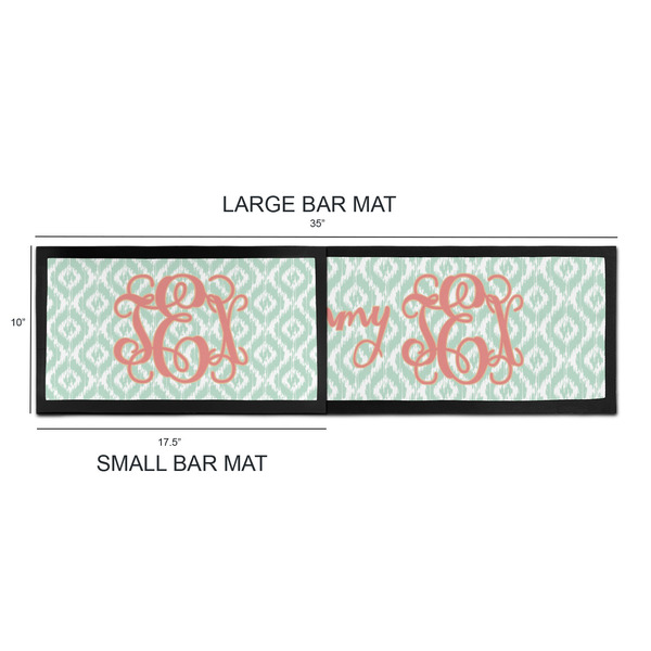 Monogram Bar Mats - Sizing Chart