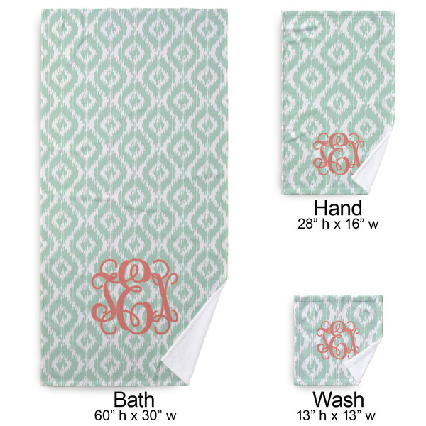 Monogram Bath Towel Sets - 3-piece - Approval