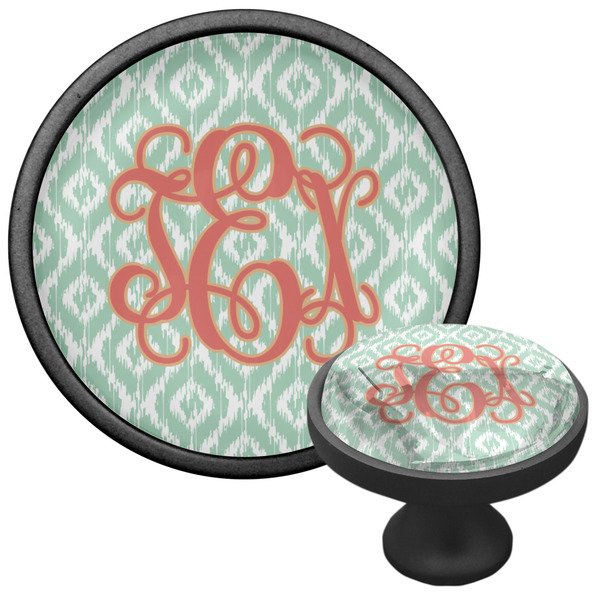 Monogram Cabinet Knob - Black - Multi Angle