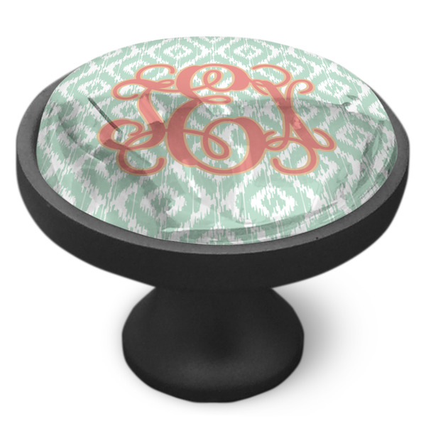 Monogram Cabinet Knob - Black - Side