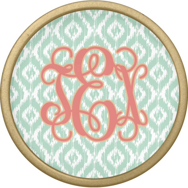 Monogram Cabinet Knob - Gold - Front