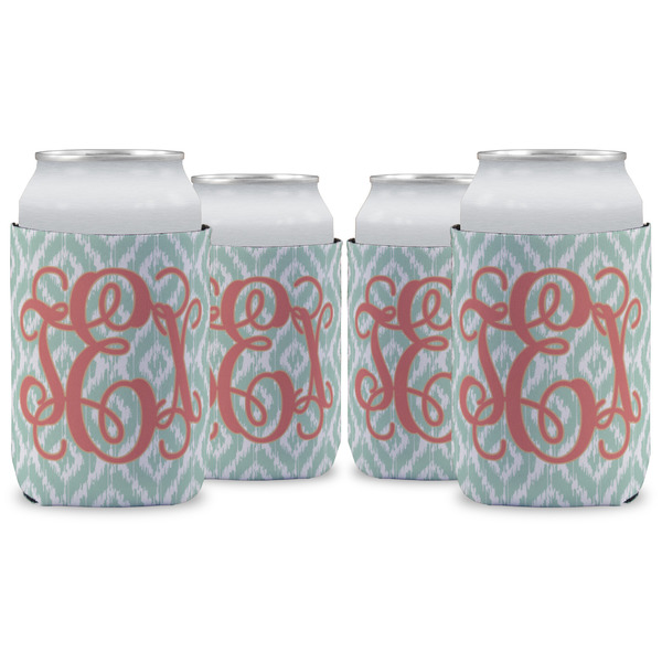 Custom Monogram Can Cooler - 12 oz - Set of 4