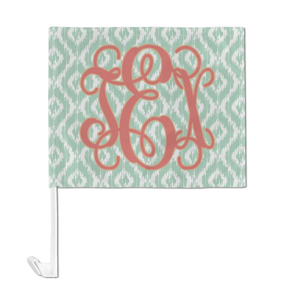 Monogram Car Flag - Large - FRONT