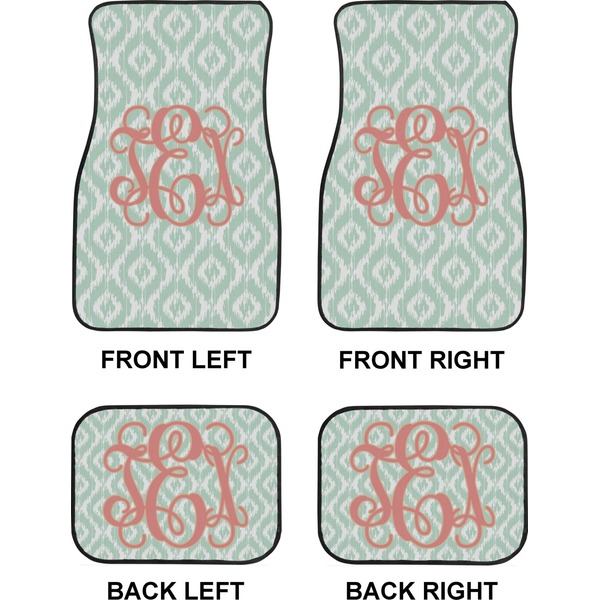 Monogram Car Floor Mats Set (2F + 2B)