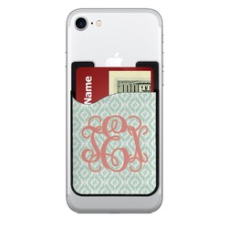 Monogram 2-in-1 Cell Phone Credit Card Holder & Screen Cleaner
