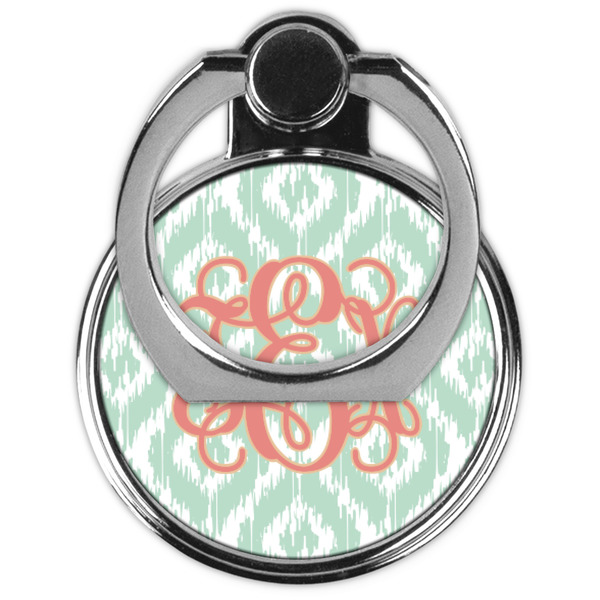Monogram Cell Phone Ring Stand & Holder - Front (Collapsed)