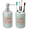 Monogram Ceramic Bathroom Accessories Set