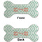 Monogram Ceramic Flat Ornament - Bone Front & Back (APPROVAL)