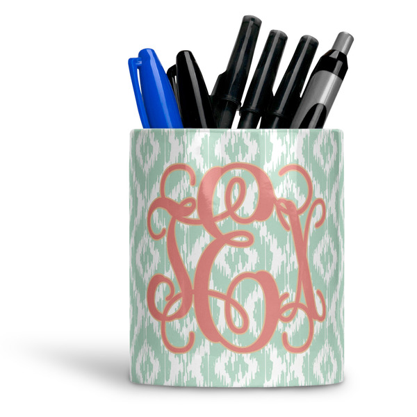 Custom Monogram Ceramic Pen Holder