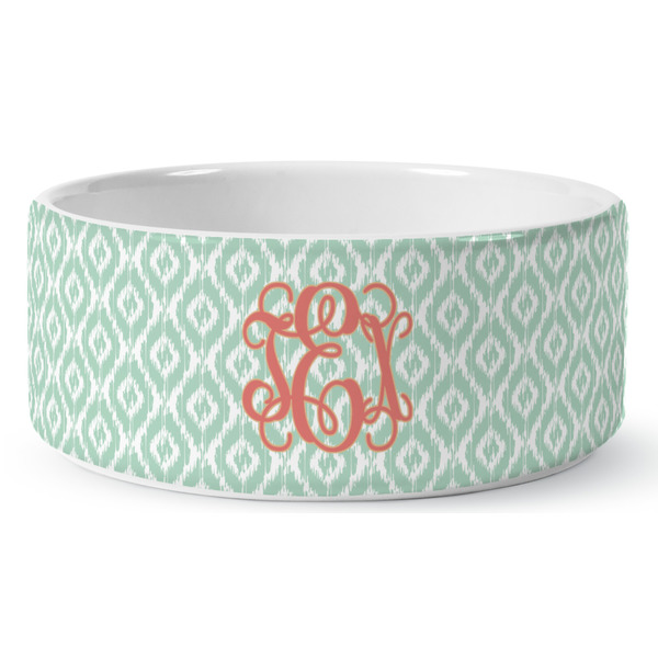 Custom Monogram Ceramic Dog Bowl