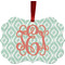 Monogram Metal Frame Ornament - Double-Sided