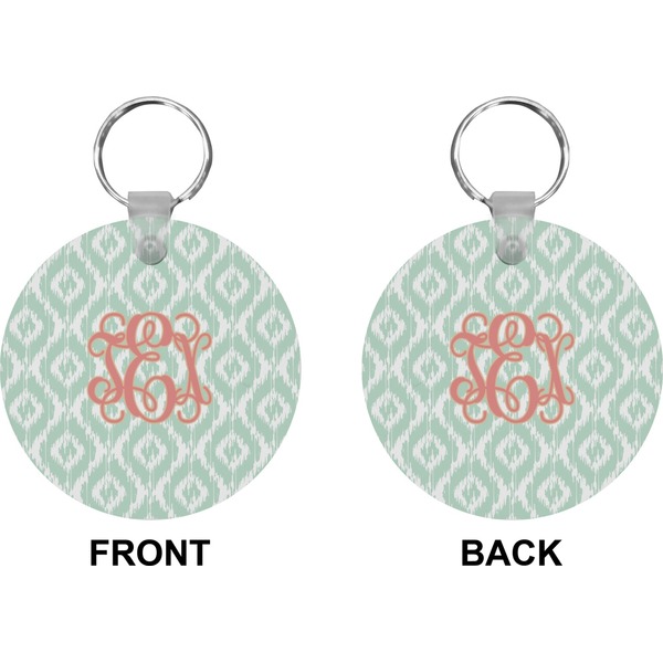 Monogram Circle Keychain (Front + Back)