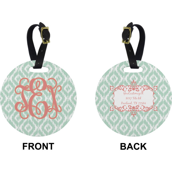 Monogram Circle Luggage Tag (Front + Back)