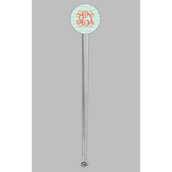 Monogram Clear Plastic 7" Stir Stick - Round - Single Stick