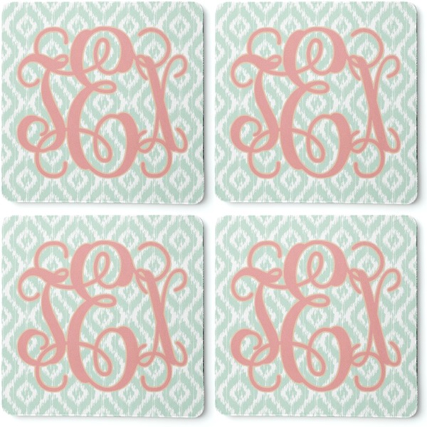 Monogram Coaster Rubber Back - Apvl
