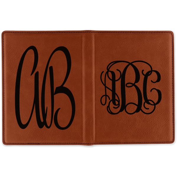Monogram Cognac Leather Passport Holder Outside Double Sided - Apvl