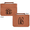 Monogram Cognac Leatherette Bible Covers - Small Double Sided Apvl