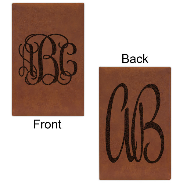 Monogram Cognac Leatherette Journal - Double Sided - Apvl