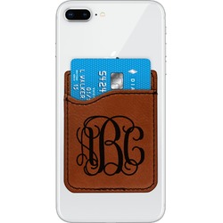 Monogram Leatherette Phone Wallet