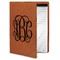 Monogram Cognac Leatherette Portfolios with Notepad - Small - Main
