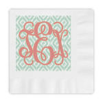 Monogram Embossed Decorative Napkins