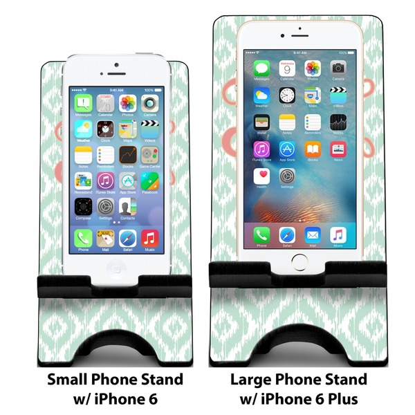 Monogram Compare Phone Stand Sizes - with iPhones