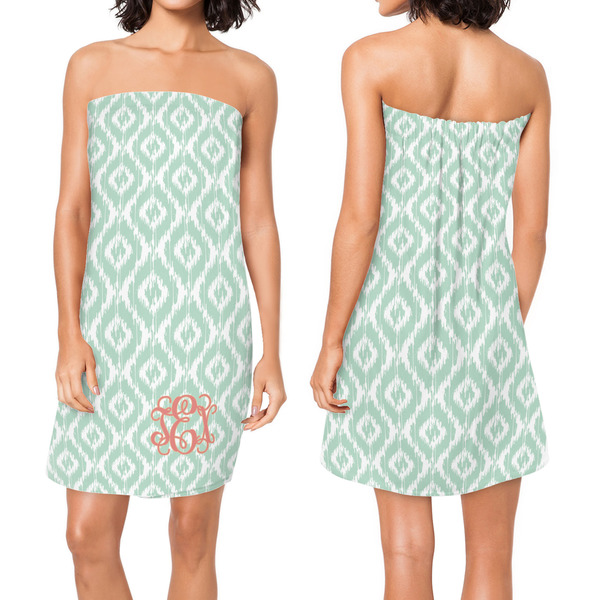 Monogram Custom Bath Wrap - Front & Back View