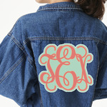 Monogram Twill Iron On Patch - Custom Shape - 3XL - Single