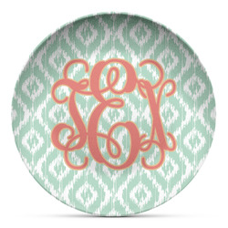 Monogram Microwave Safe Plastic Plate - Composite Polymer