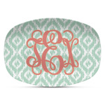 Monogram Plastic Platter - Microwave & Oven Safe Composite Polymer
